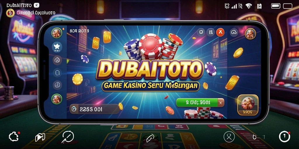 Tampilan gameplay yang menarik di DUBAITOTO dengan suasana Kasino yang mendebarkan.