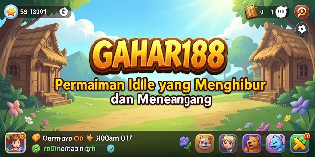 Tampilan gameplay GAHAR188 yang menarik dan penuh warna dalam mode Idle.