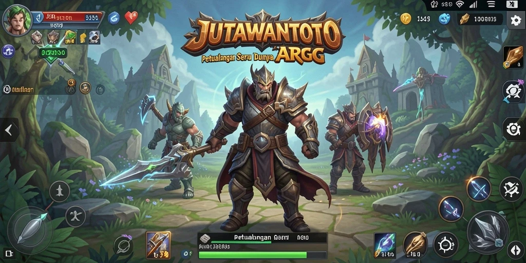 Tangkapan layar JUTAWANTOTO menunjukkan pertarungan seru di dunia ARPG.