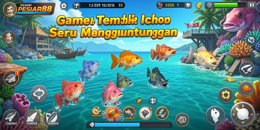 Tampilan utama PESIAR88 dengan gameplay Tembak Ikan yang seru.